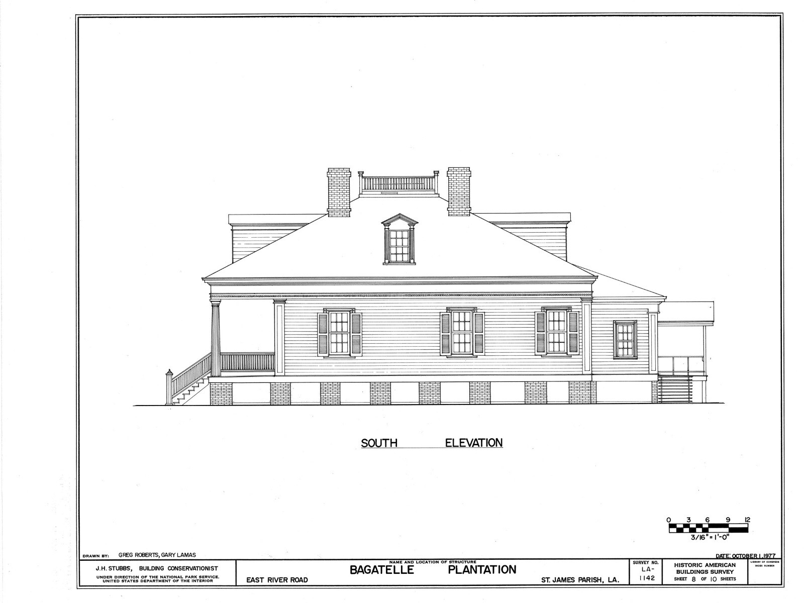 Single-story Southern Style Elegant Home, Beautiful Porch, Architectural Plans