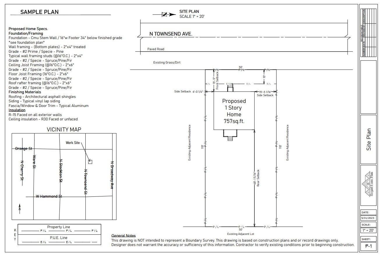 Custom 2 Bedroom 2 Bath 2 Car Garage House Plans  1149sqft Plan #2195
