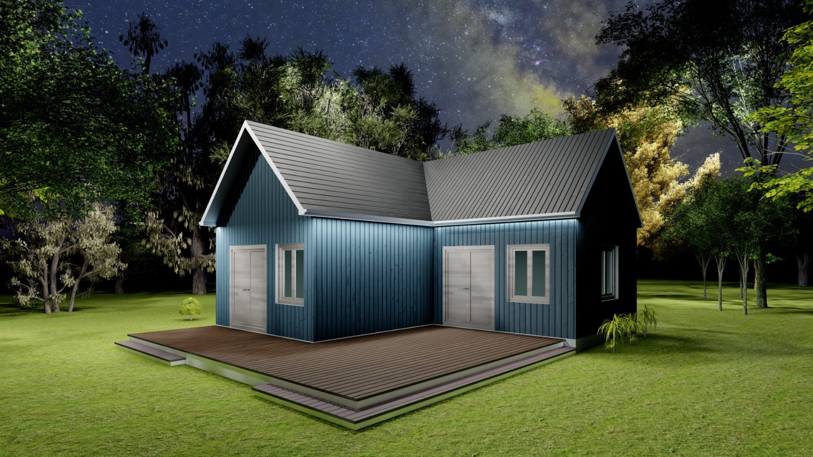 397 Sq Ft One-Bedroom Home ADU Plans