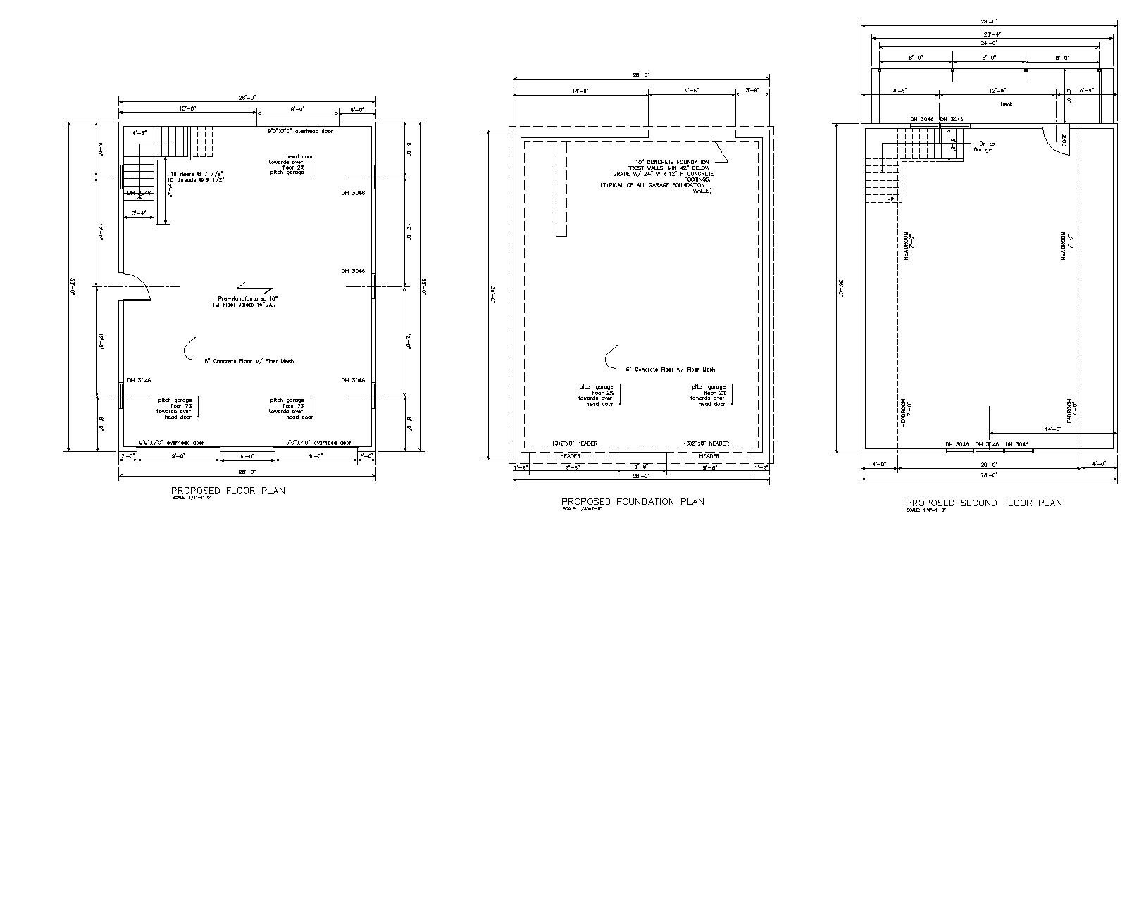 28’X36′- 36’X28′ oversize 2 CAR GARAGE PLANS GAMBRRL ROOF PLAN 17-2836-GMB-5