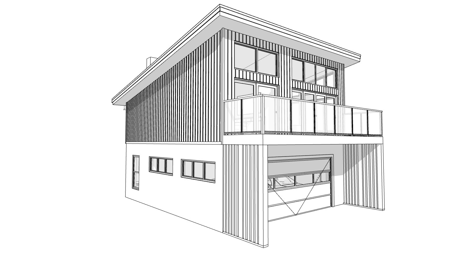 2 car ADU Garage Apartment 1 Bed, 2 Bath Architectural Build Plans PDF Download