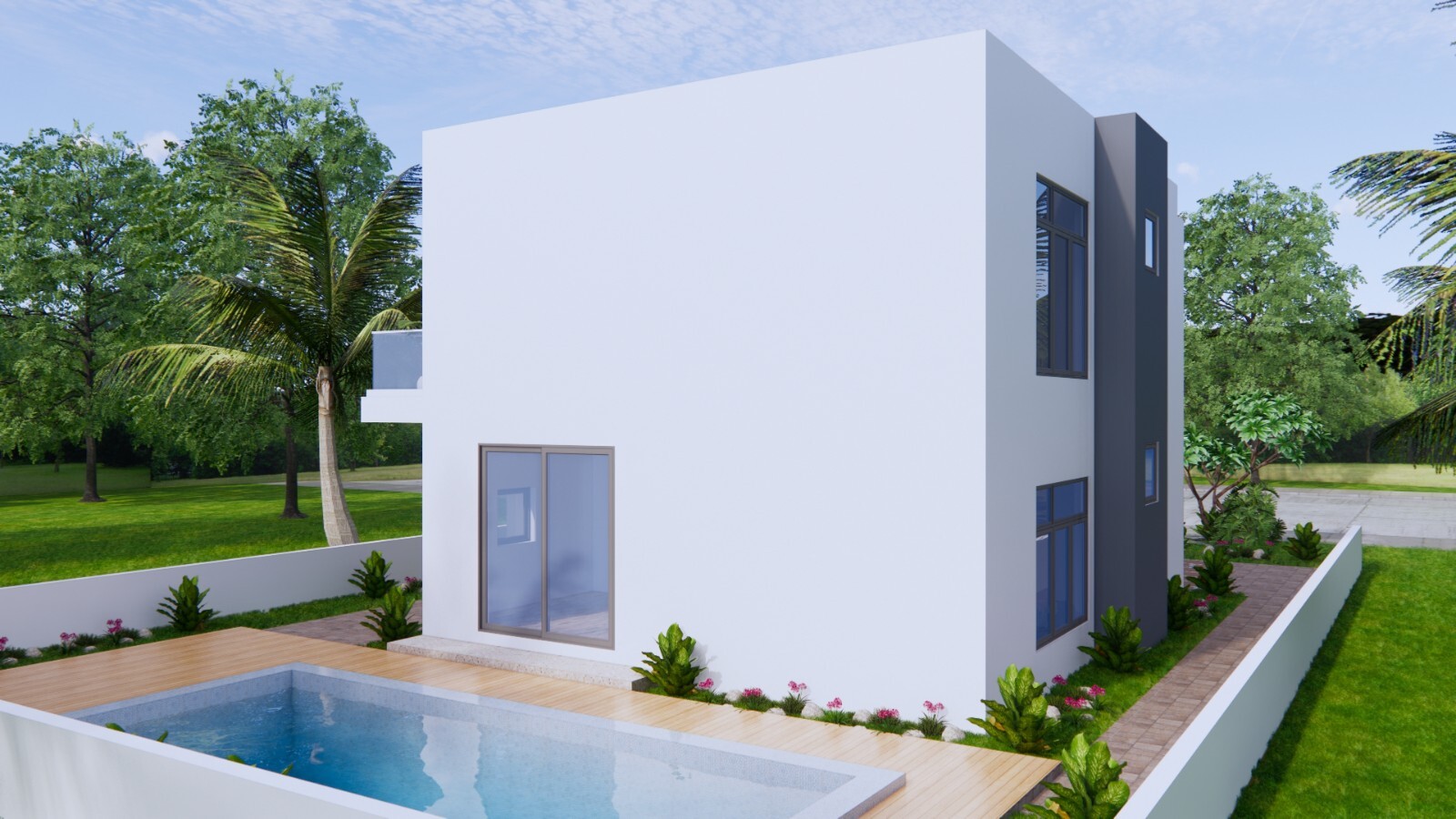25×30 Feet House Design Plans 7.5×9 Meter 4 Bed 4 Bath PDF Plans (+A4 Hard Copy)