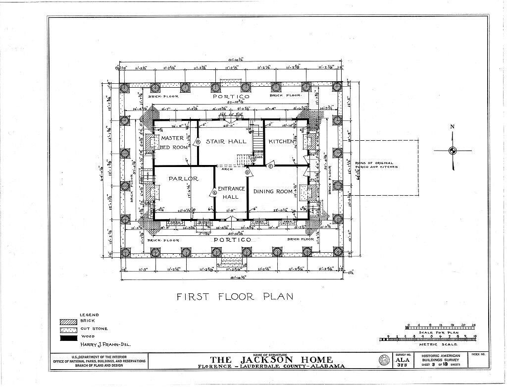 Architectural Home Plans, Historic Forks of Cypress Antebellum Mansion