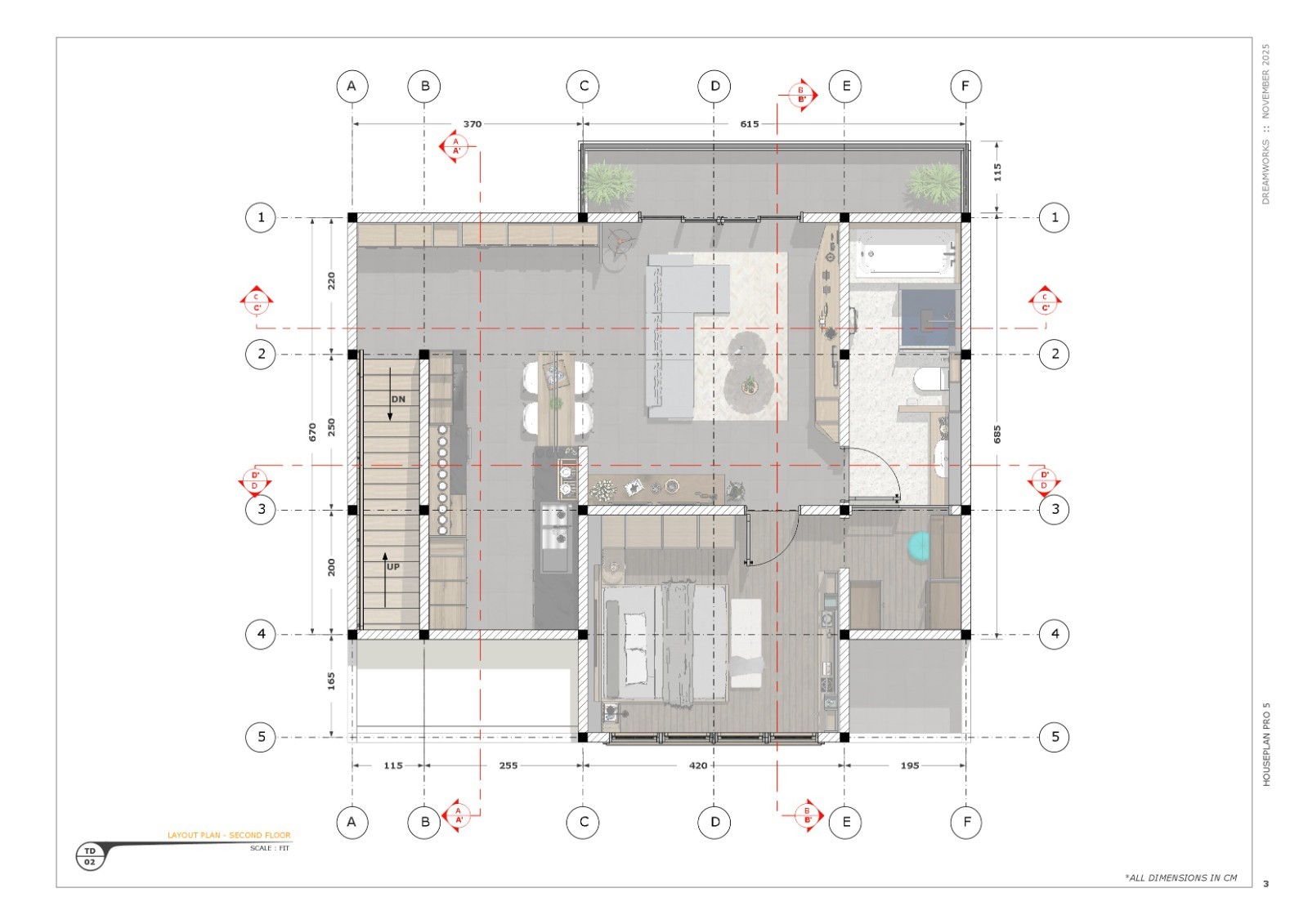 1-Bed Garage Apartment Building Plan 8,5 x 10 Meters