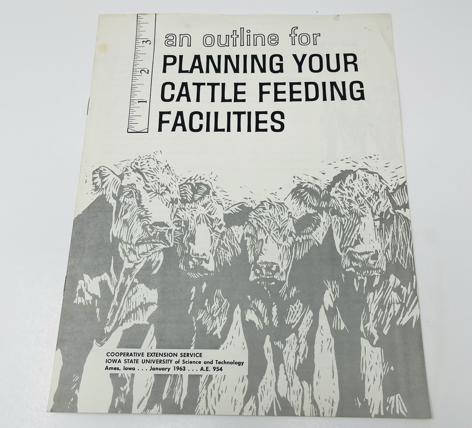 1963 Iowa State University Planning Your Cattle Feeding Facilities Barn Plans