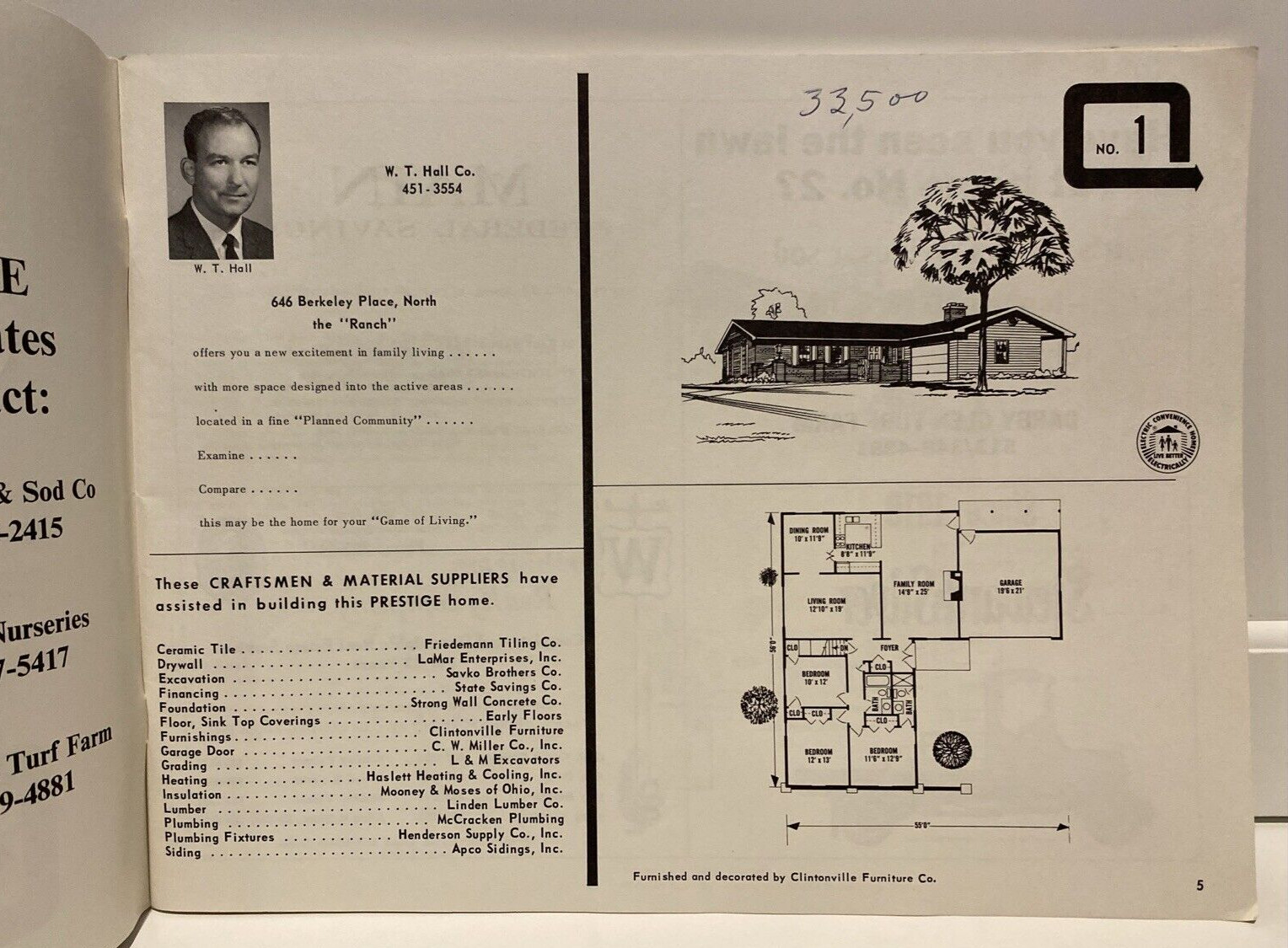 Vtg 1968 “Parade of Homes” Brochure, Plans, Newsletter MCM from Columbus, OH