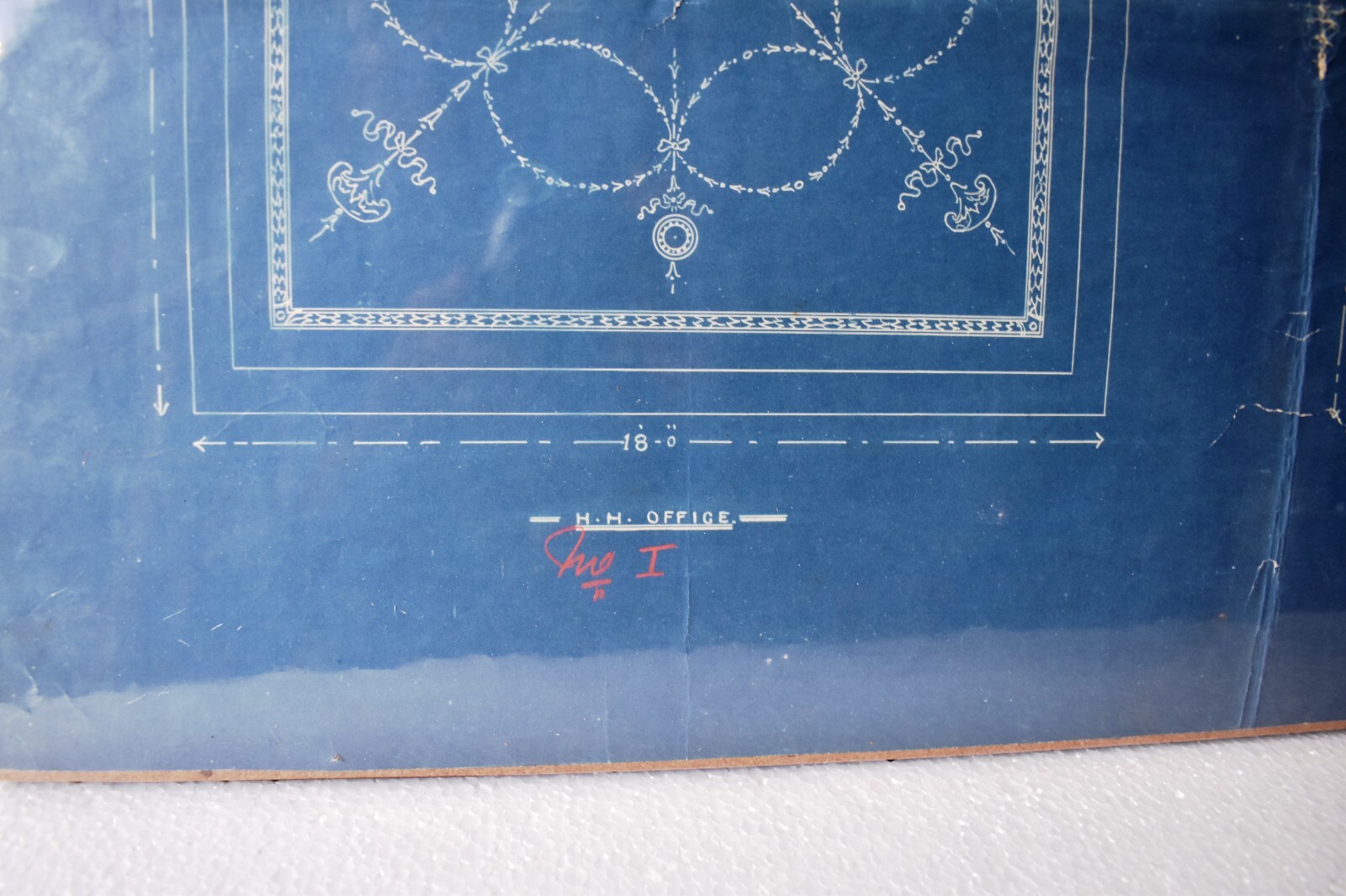 Antique Bhavindra Vilas Palace Jamnagar Architectural Plan & Lay-Out First Flo”1