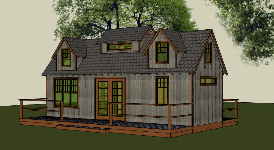 Small Cabin 10ft x 30ft Build Plans Blueprints, lumber list – PDF