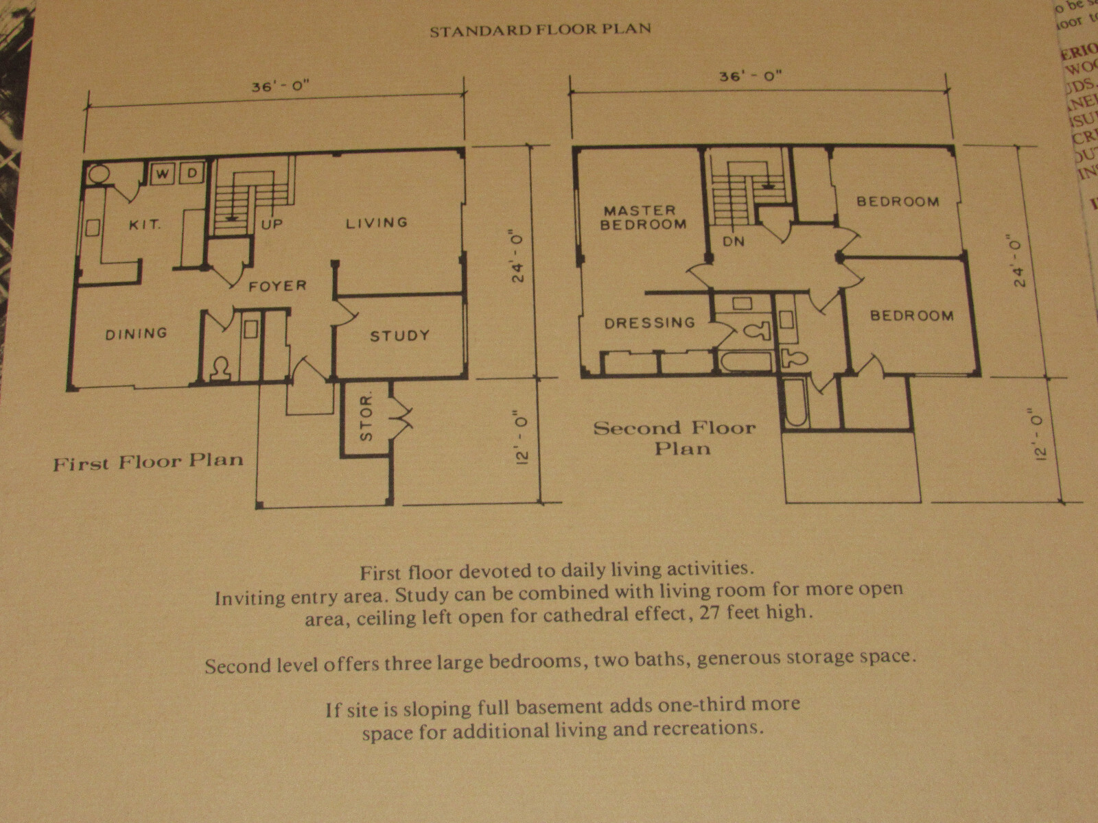 VINTAGE 1976 AMERICAN BARN HABITAT HOMES LAYOUT/SPECS/PRICES! BROCHURES! PHOTOS!