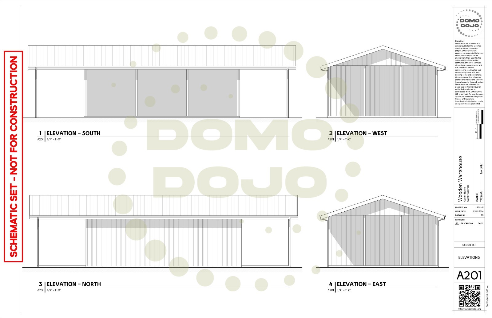 Wooden Warehouse Agricultural Building Plans – PDF Downloadable Blueprint