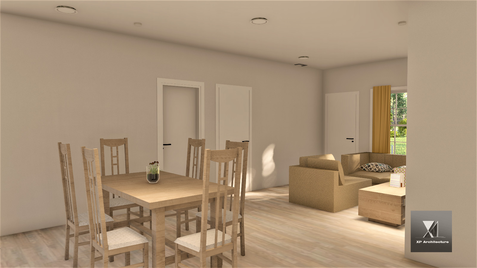 Contemporary House 114 m2 – 2 Bedrooms- 2 Bathrooms – Plan PDF
