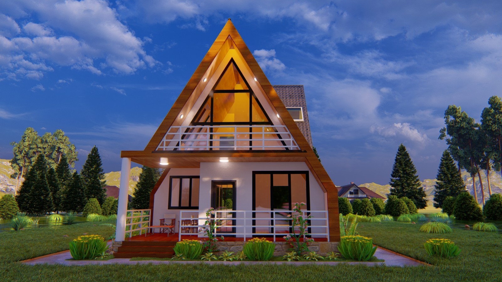 A frame house plan [2 bedrooms]