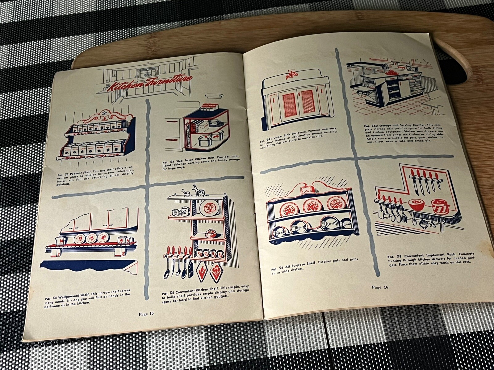 Vintage Easi-Bild patterns Country Cottage House architecture