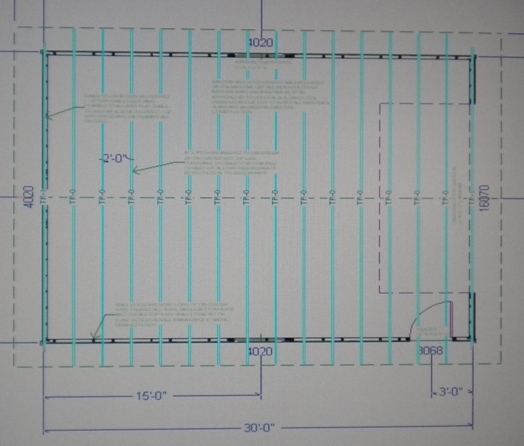 PERMIT READY 24′ X 30′ GARAGE PLAN DRAWN TO SCALE BLUEPRINTS AND MATERIALS LIST