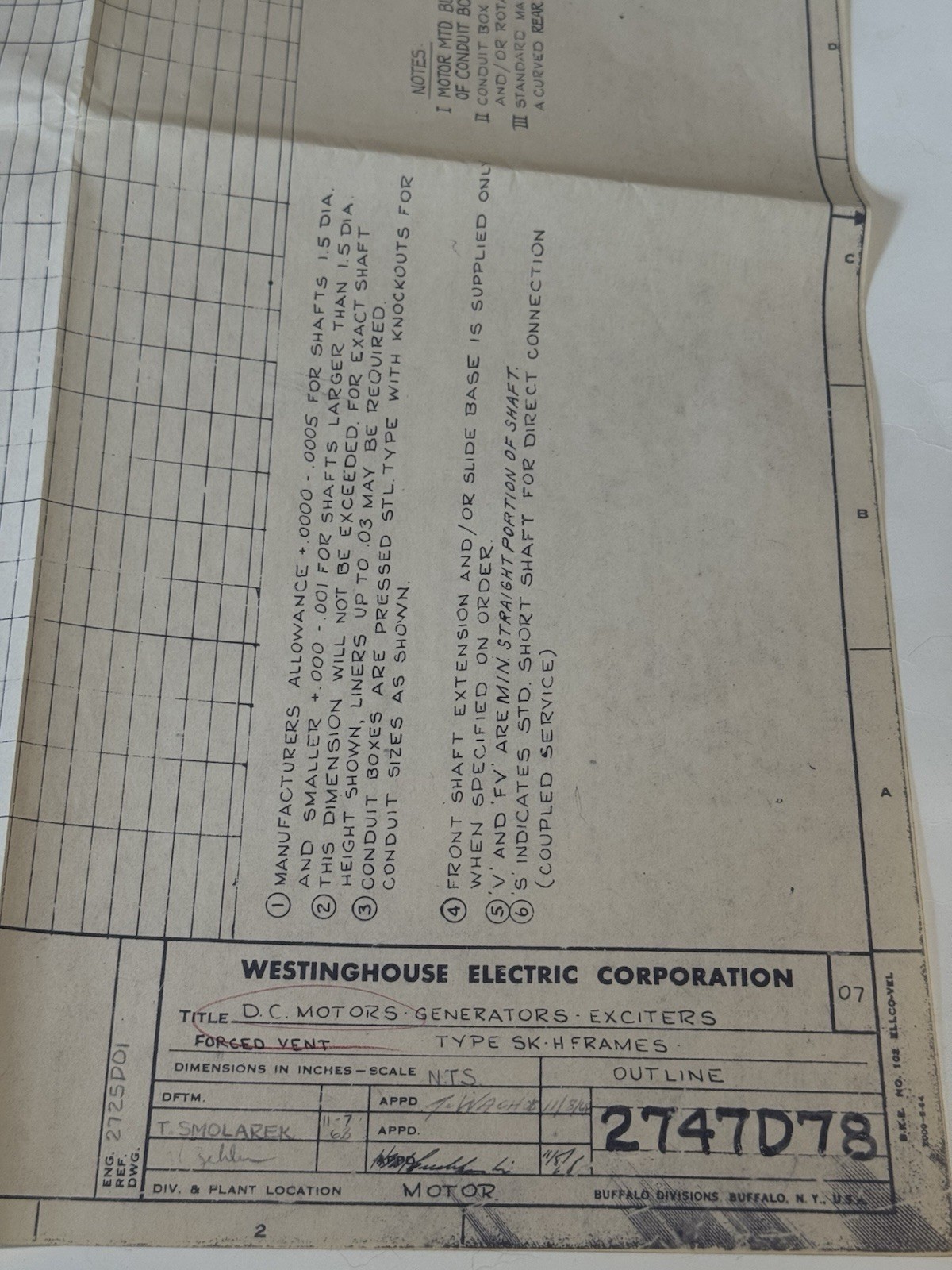 Westinghouse & American Hofmann Lot Of 2 Engineering Blueprints Schematics Look