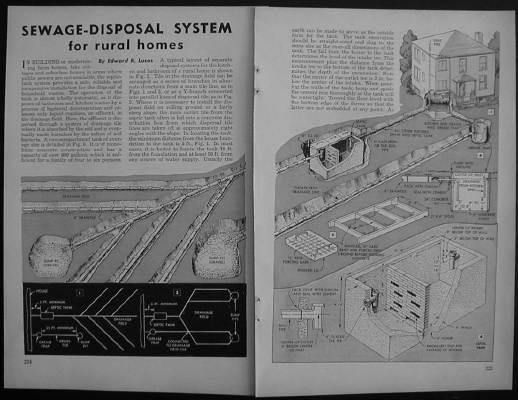 Rural Sewage SEPTIC SYSTEM How-To Design & Build INFO