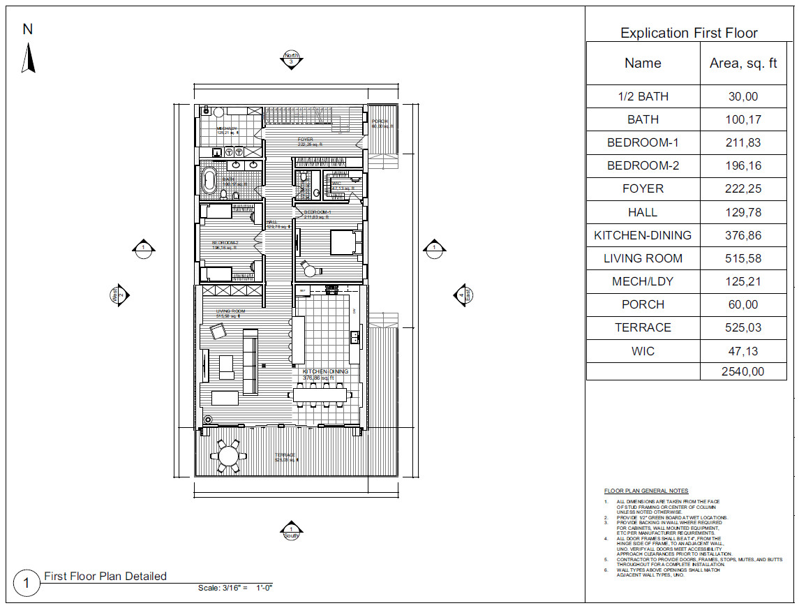 35’x65′ 4 Beds, 4 Bath Double A-Frame Architectural Build Plans PDF Download
