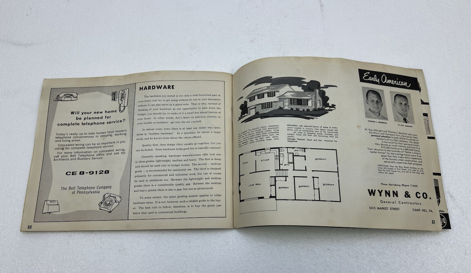 Vintage HOME PLANS BOOK Parade of Homes Mid Century Modern ranch house blueprint