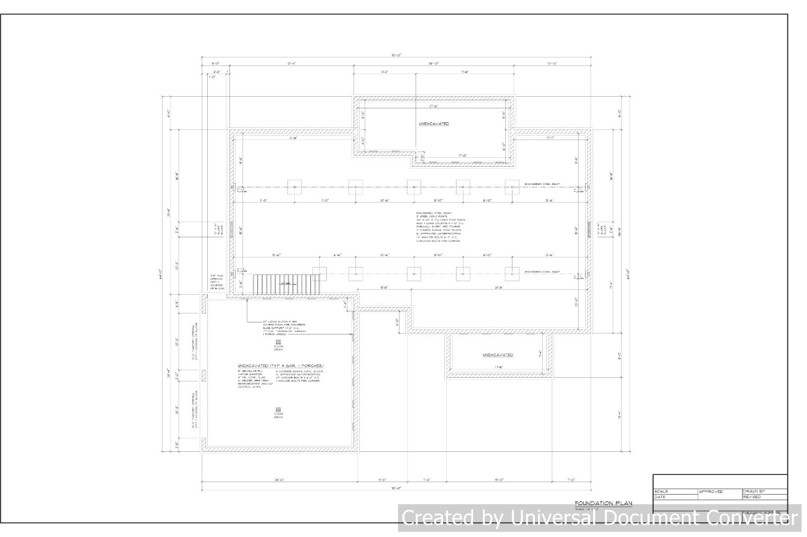 Full Set of single story 3 bedroom house plans 1,990 sq ft