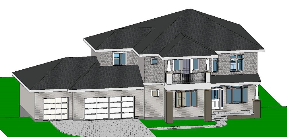 Custom Home House Building Plans 5 bedroom Blueprints 3630 sq ft PDF files