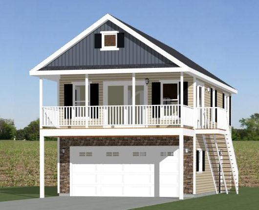 20×32 House — 2 Bedroom — 808 sqft — PDF FloorPlan — Model 6Q