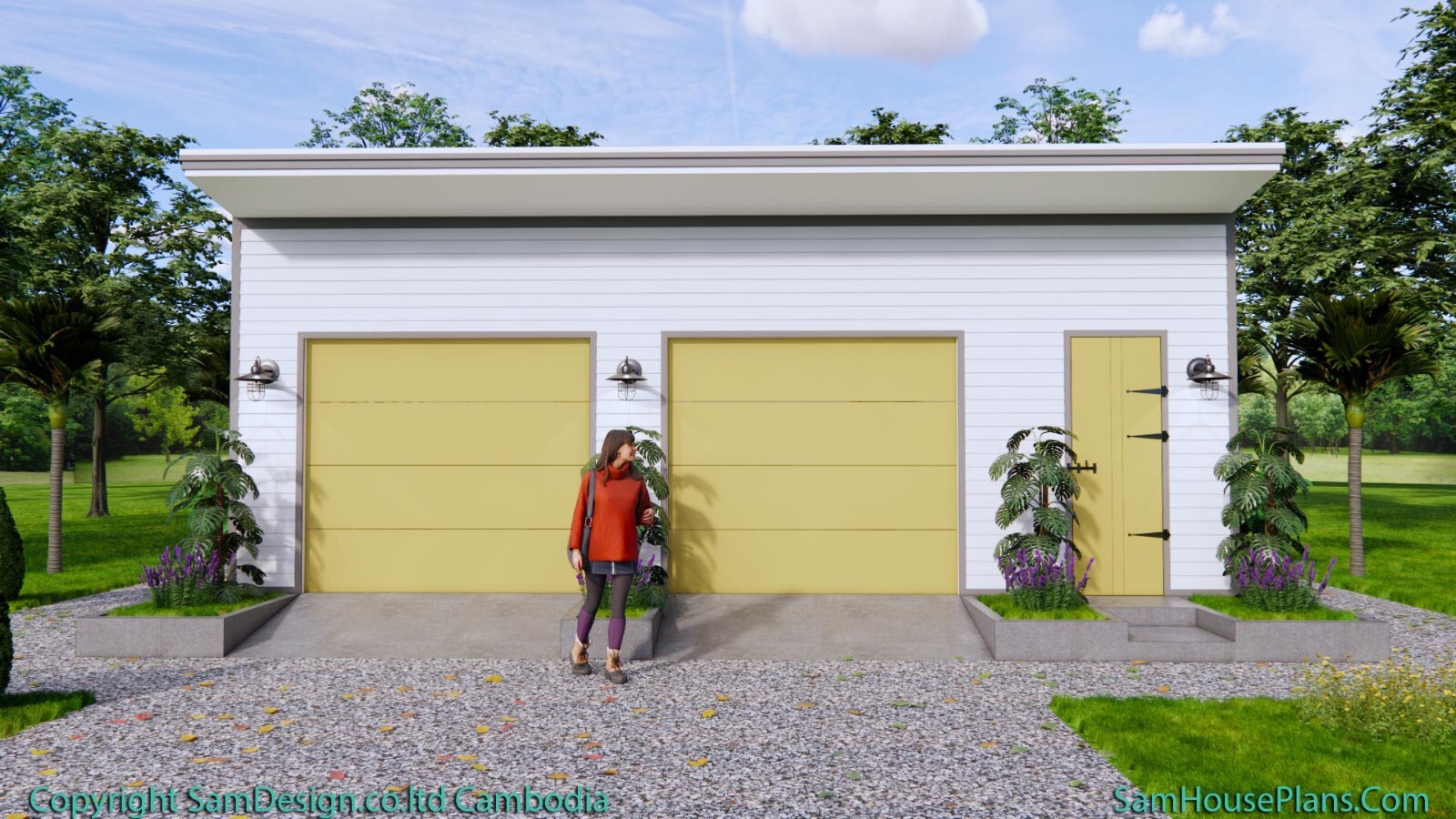30×20 Garage Shed Plan 9×6 Meter 2 Car Shed Roof PDF Plans (A4 Hard Copy)