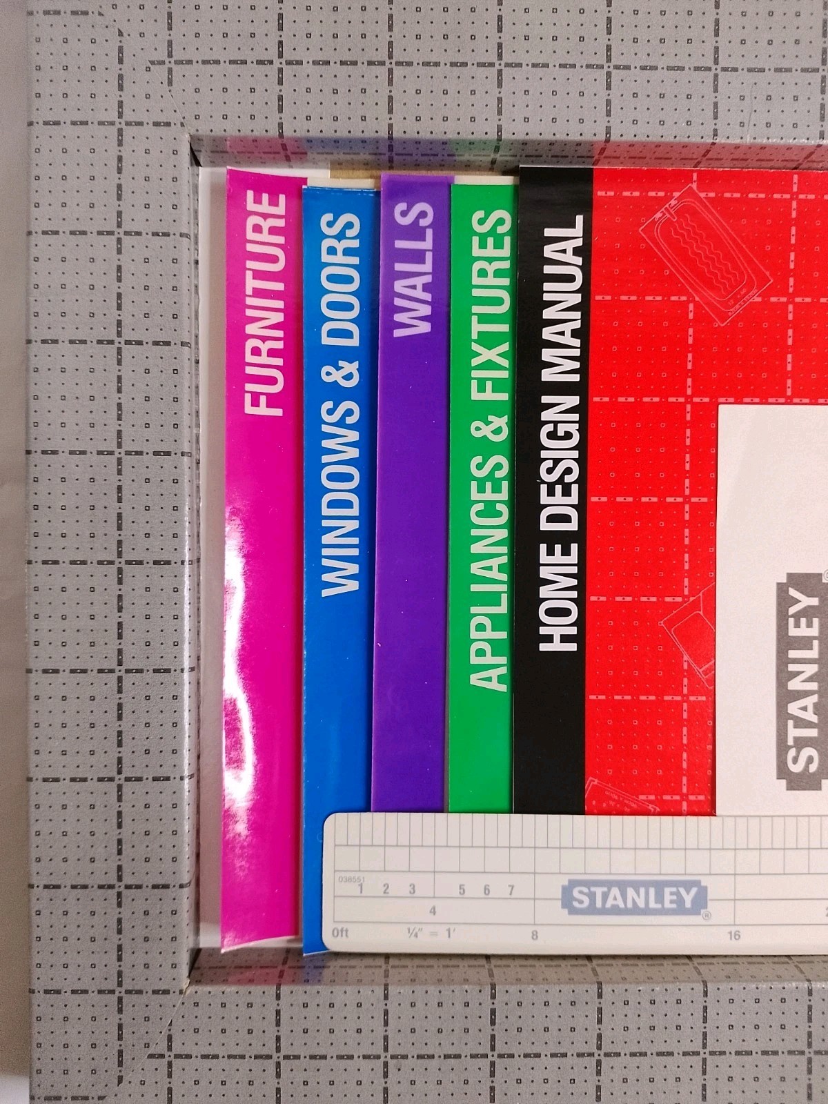 Vintage 1988 Stanley Project Planners Home Designer Kit Layout 1/4 Scale 90-360