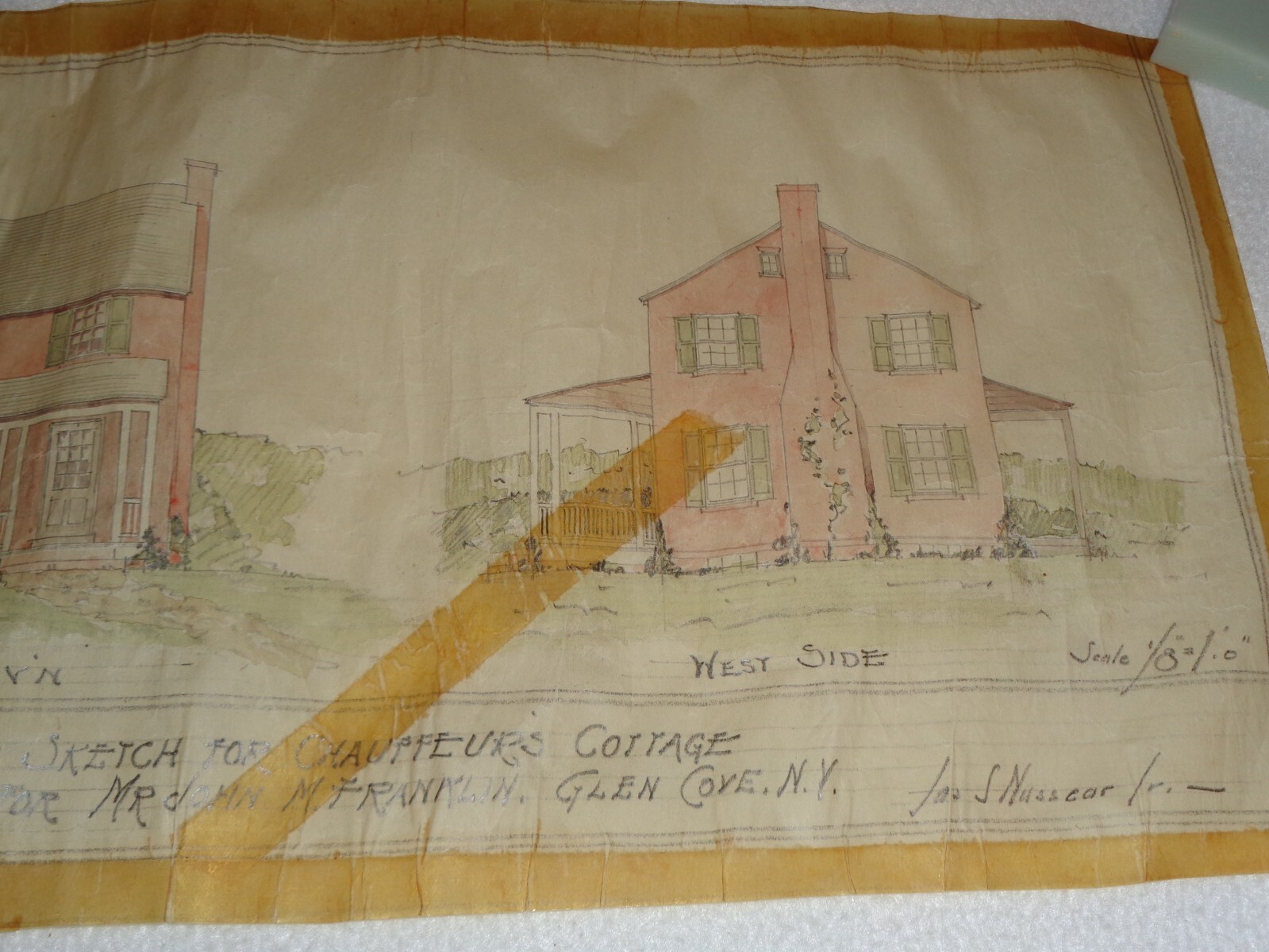 1927 Glen Cove New York James S. Nussear Rare Unique House Architectural Plans