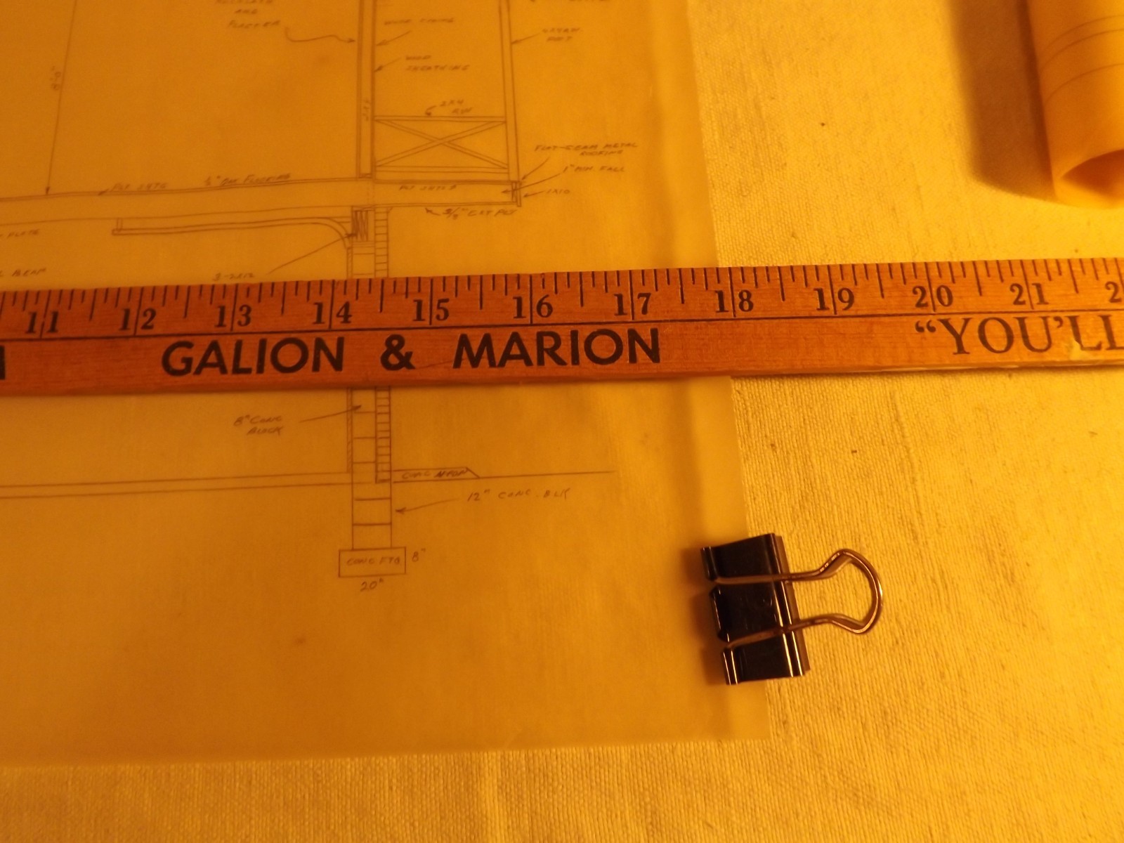 VINTAGE HOUSE BLUEPRINTS #5— 12″ X 18″ SEE PICTURES 7 PAGES