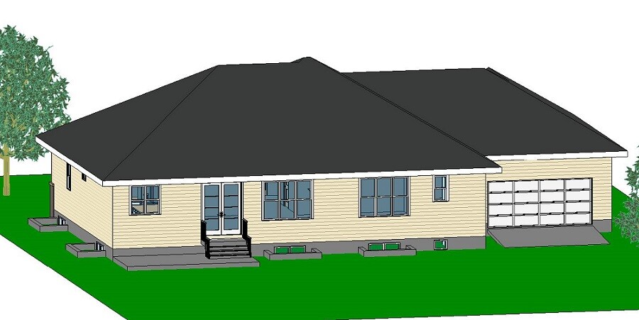 Custom Home House Building Plans 5 bedroom Blueprints 3780 sq ft PDF files