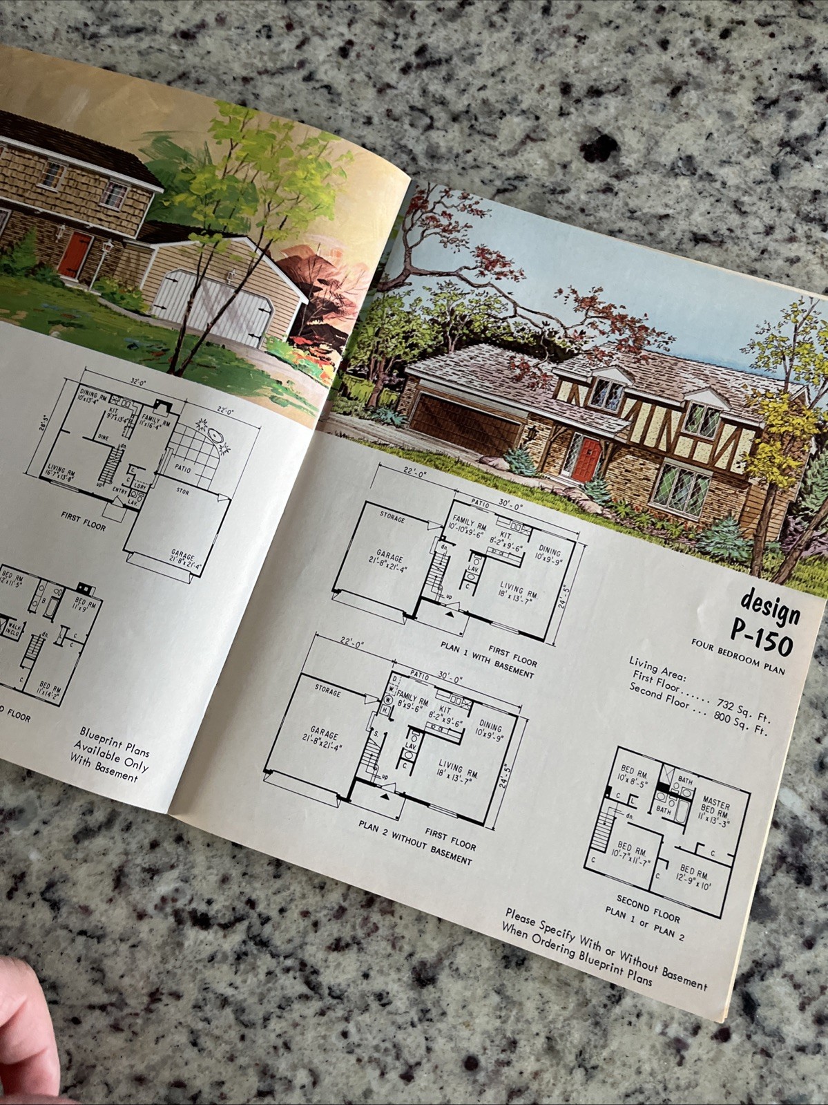 Vintage 1972 MCM Home Plans Design Catalog Blueprints Ranch Split-Level Houses