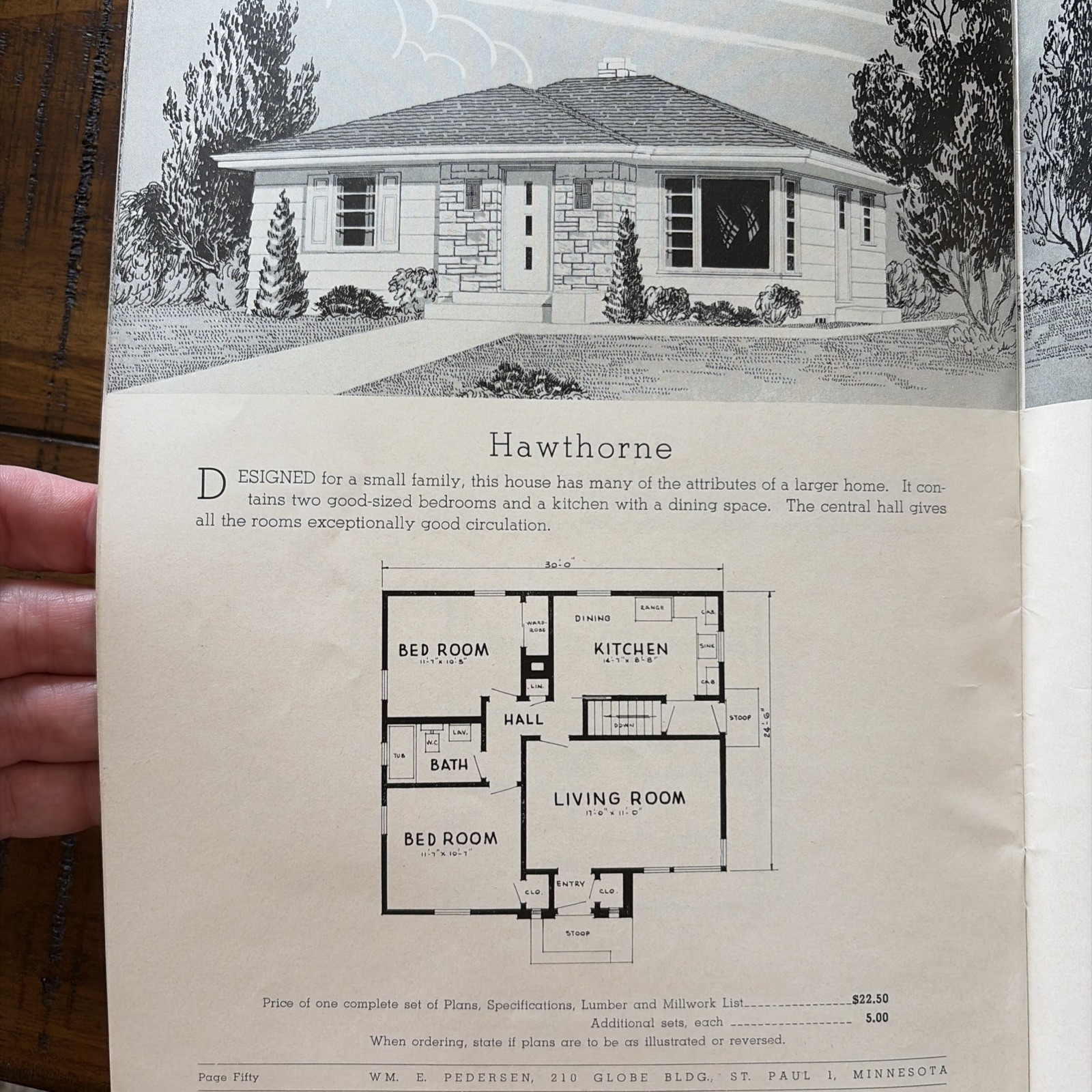 Vintage 1953 MCM Mid Century Home Designs House Plans Practical Homes Catalog