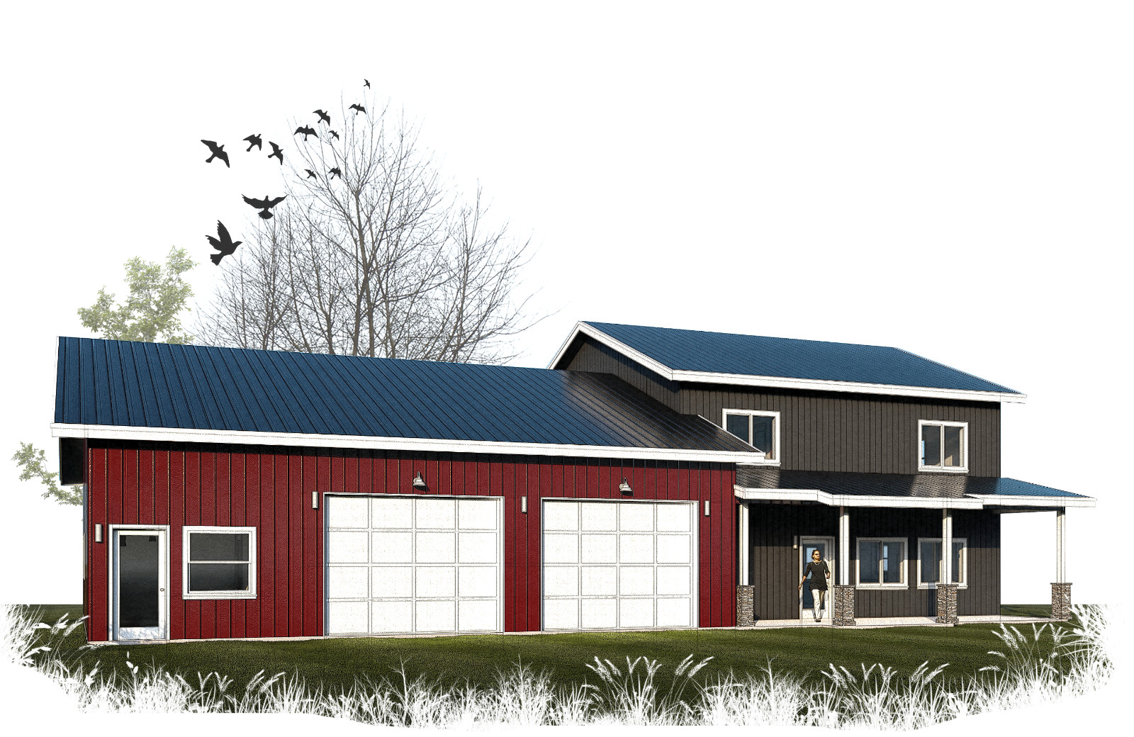 Mod Barn Barndominium Plans – PDF Downloadable Blueprint