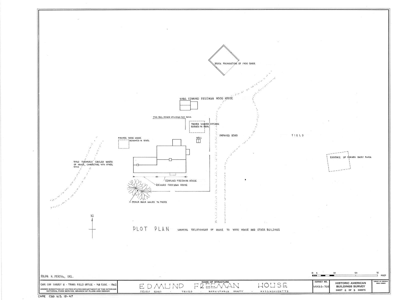 Cape Cod colonial house plan, 1 story w/ attic, side extension