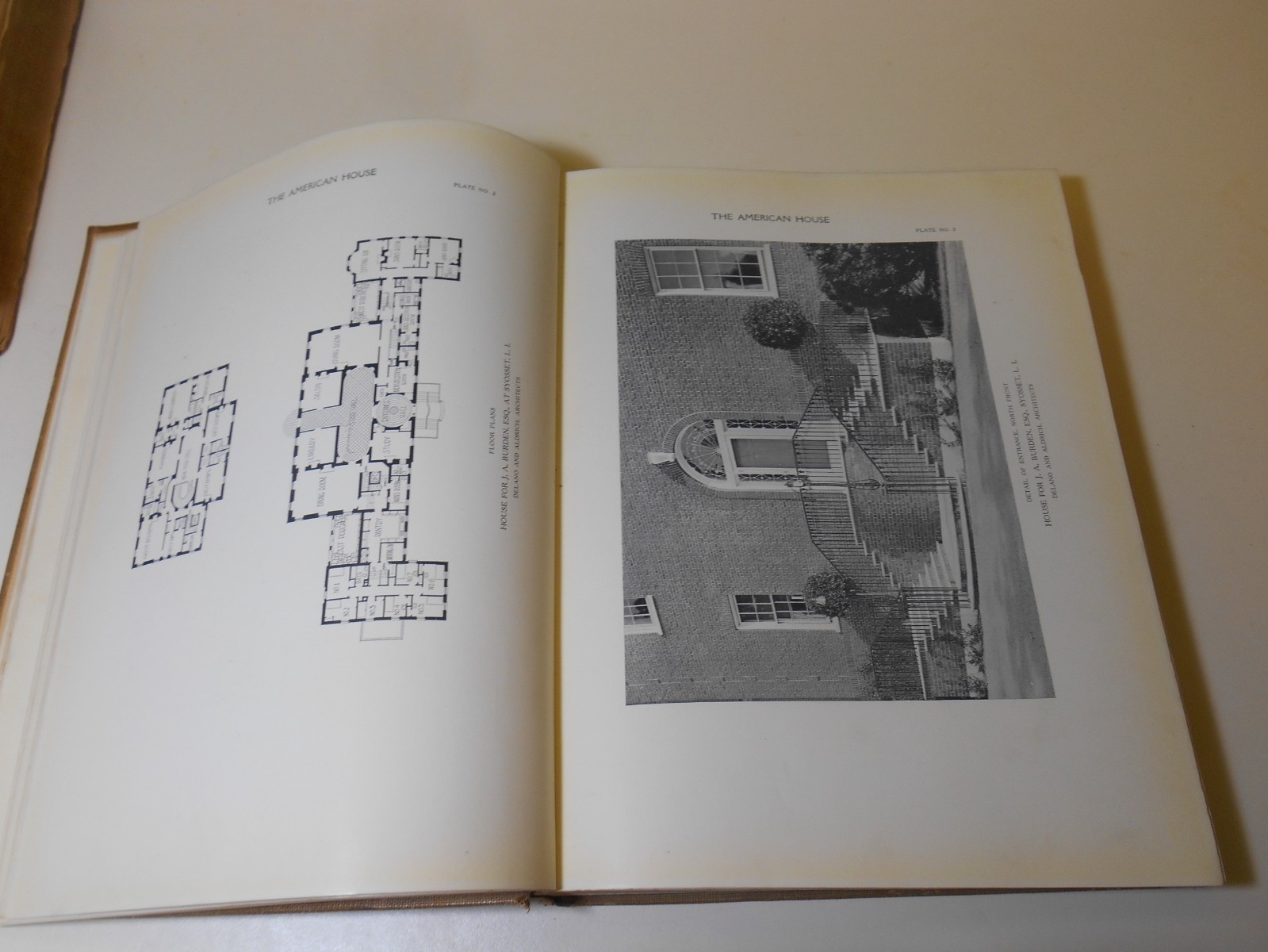 The American House by Charles S. Keefe 1922 1st Ed. Floor Plans Architecture
