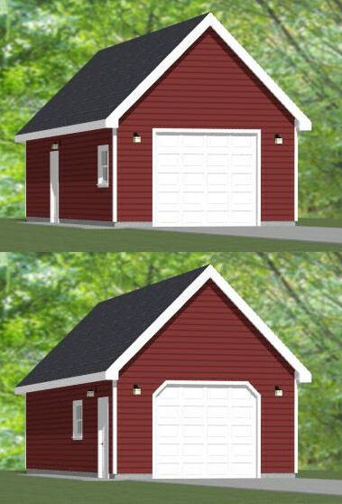 16×36 1-Car Garage — 576 sq ft — PDF Floor Plan — Model 9F